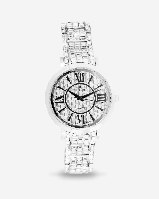 Cz crystal store watch